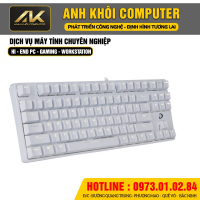 Bàn phím cơ DareU EK87 White Blue switch