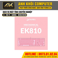 Bàn phím cơ Gaming DAREU EK810 – Pink (MULTI-LED, Blue/ Brown/ Red D switch)