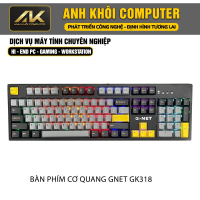 Bàn phím cơ Gnet GK318 mix màu Switch quang