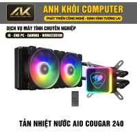 TẢN NHIỆT NƯỚC COUGAR AQUA 240 LED ARGB (2 FAN) BLACK