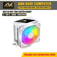 Tản nhiệt khí Leopard K200 Trắng | 92mm, RGB (1200, 1700, AM4, AM5)
