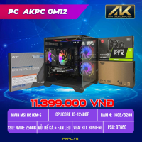 Bộ PC Gaming – Intel Core i5-12400F | RTX 3050 | RAM 16GB | SSD NVMe 256GB | Full New